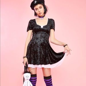 enchanted rose velvet dress